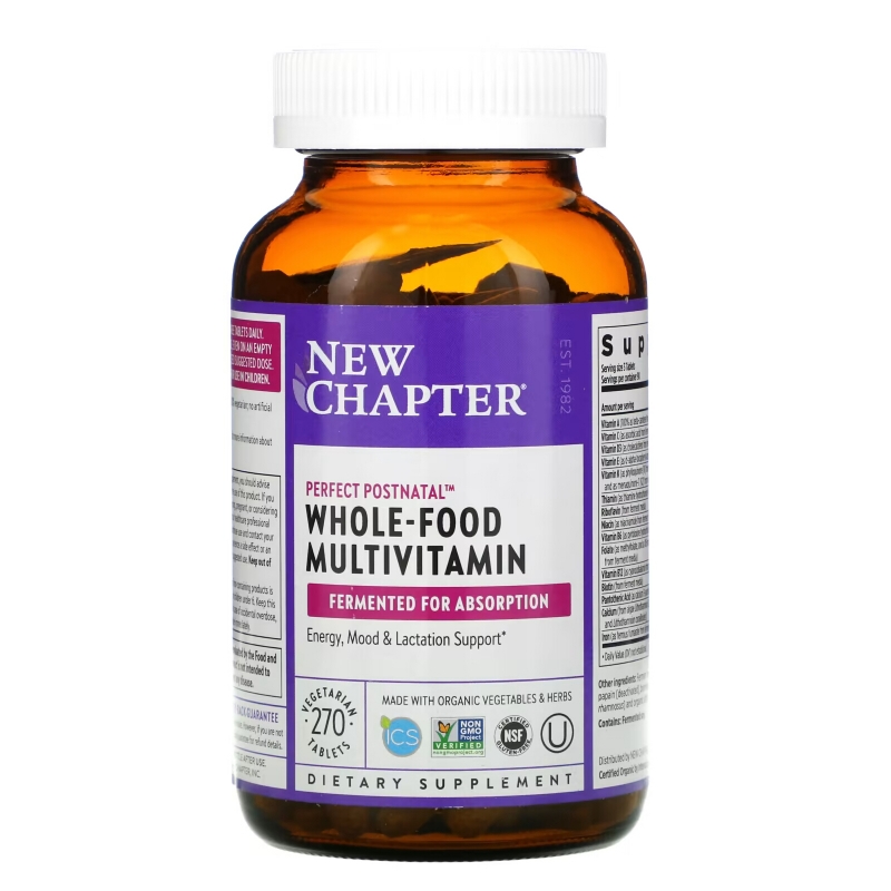 New Chapter, Идеальный послеродовый мультивитамин, 270 таблеток