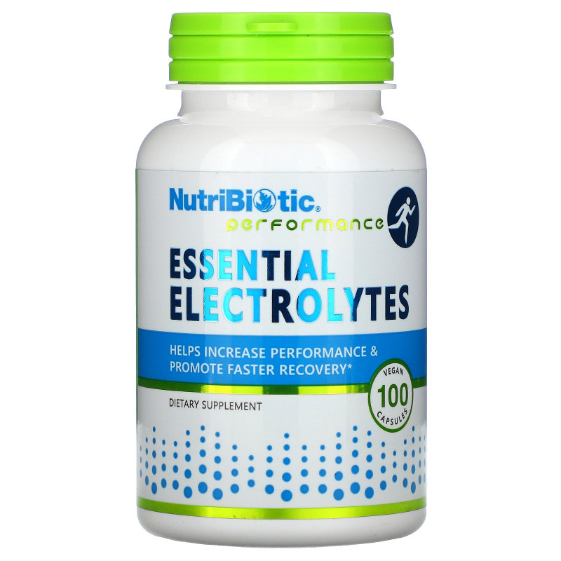 NutriBiotic Essential Electrolytes  100 веганских капсул