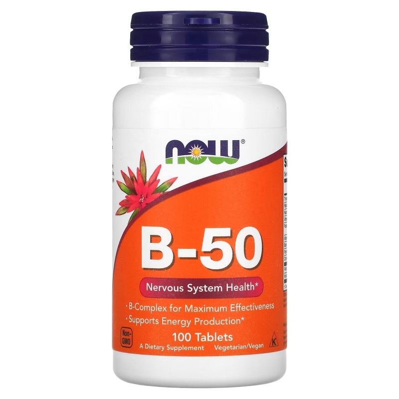Now Foods, B-50, 100 Tablets