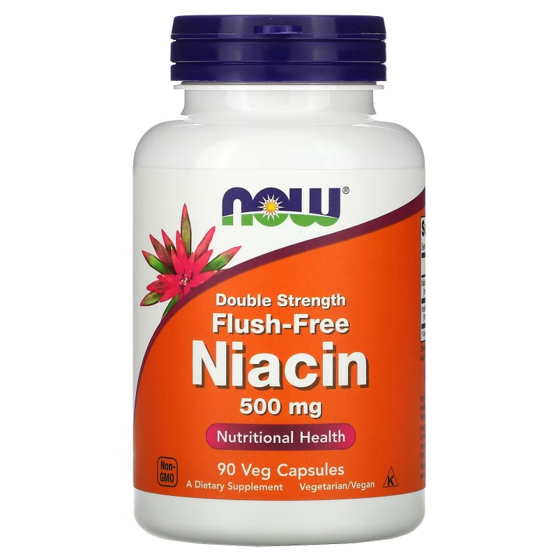 Now Foods Ниацин двойной силы 500 мг 90 капсул