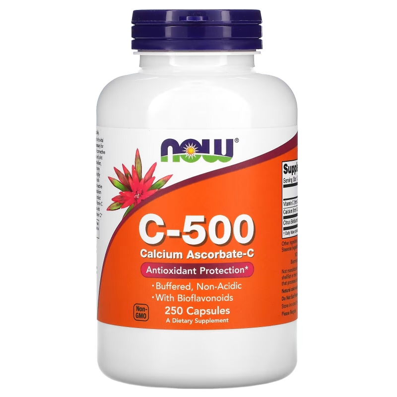 Now Foods C-500 Аскорбат кальция-C 250 капсул