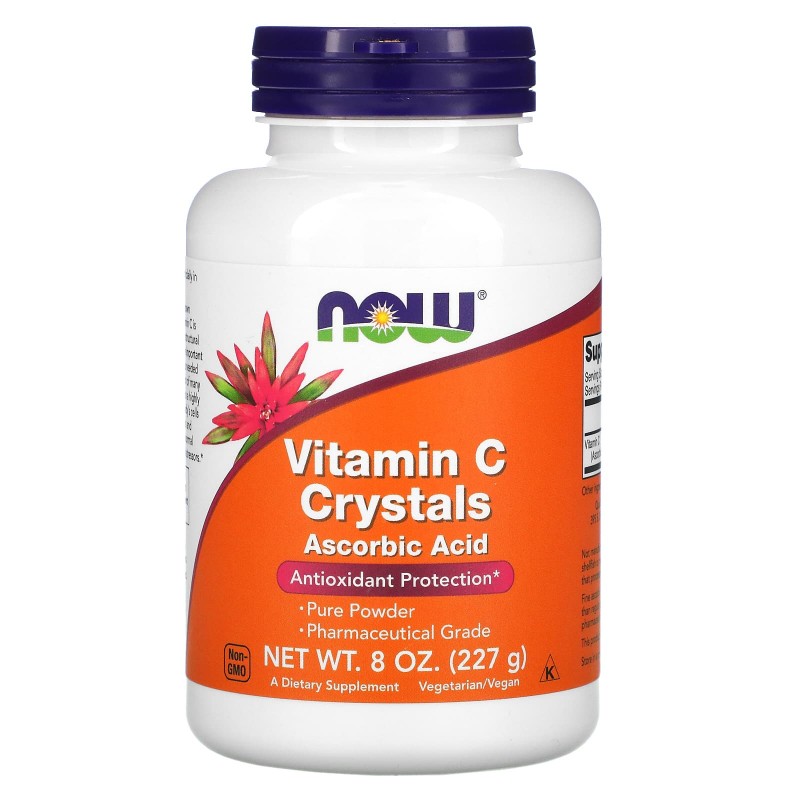 Now Foods, Витамин C в кристаллах, 8 унций (227 г)