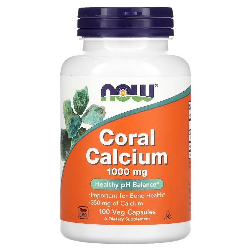Now Foods Кальций из кораллов 1000 мг 100 капсул на растительной основе