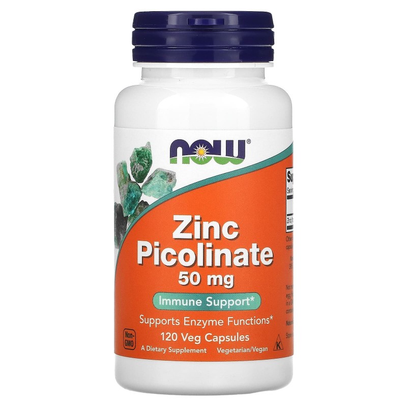 Now Foods Цинк пиколинат (Zinc Picolinate) 50 мг 120 капсул
