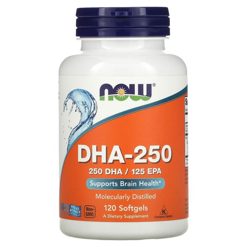 Now Foods DHA-250 High Potency 120 гелевых капсул