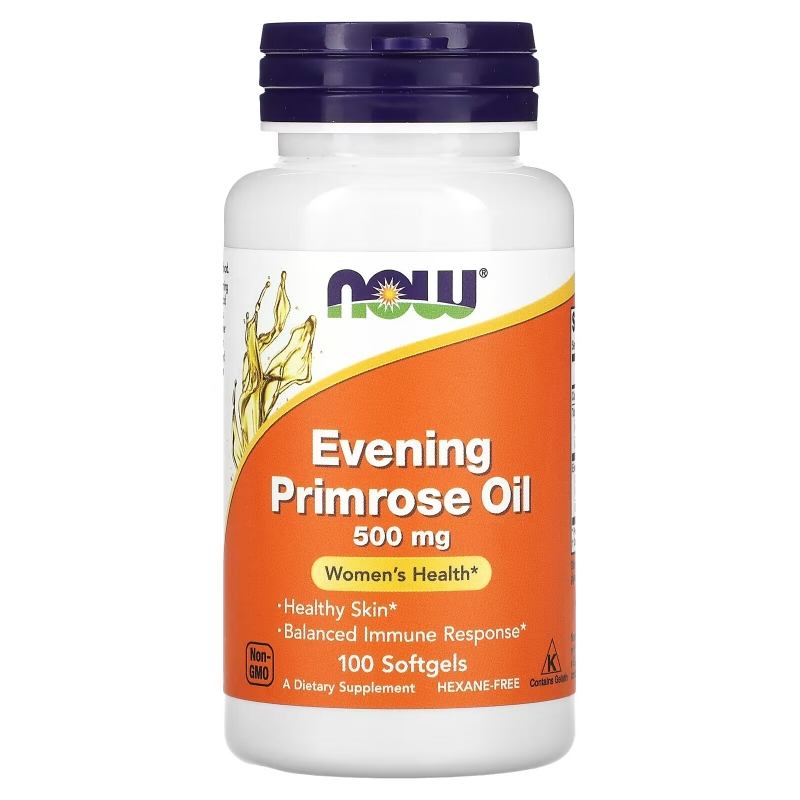 NOW Foods, Evening Primrose Oil, 500 mg, 100 Softgels