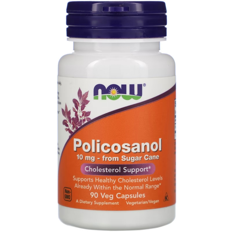 Now Foods Policosanol 10 мг 90 вегетарианских капсул