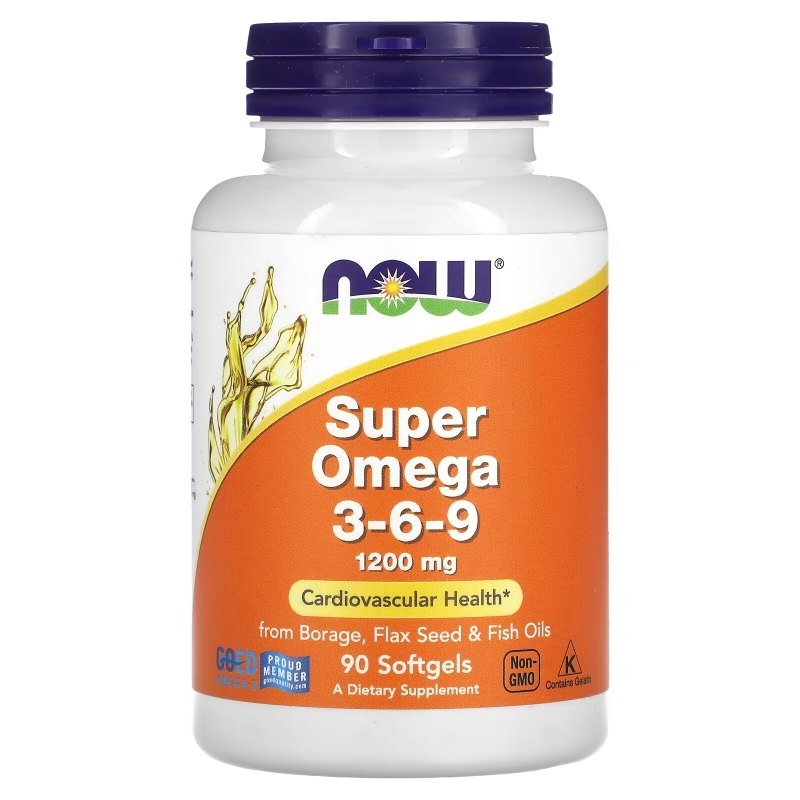 Now Foods, Super Omega 3- 6- 9, 1,200 mg, 90 Softgels