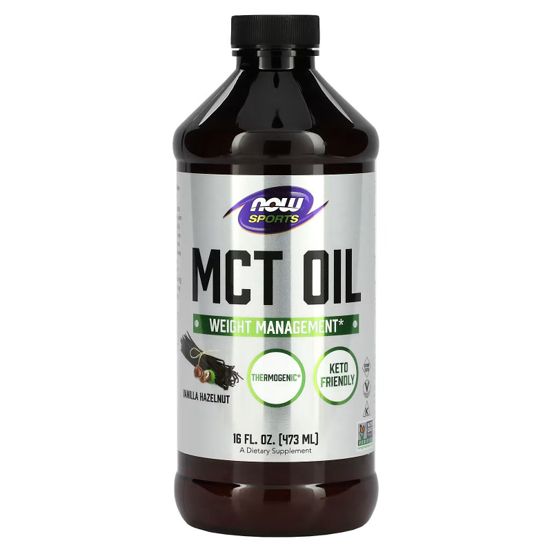 Now Foods, MCT Oil, Vanilla Hazelnut, 16 fl oz (473 ml)