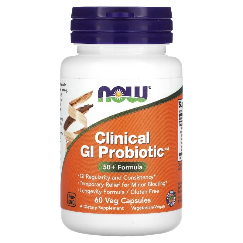 Now Foods Clinical GI Probiotic 60 вегетарианских капсул