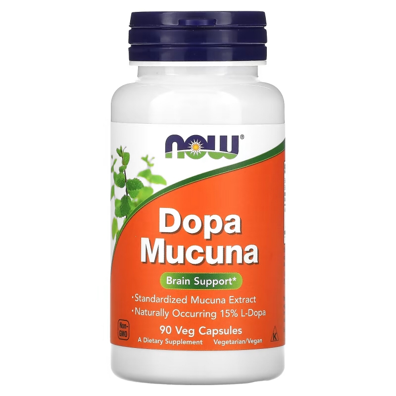 Now Foods Dopa Mucuna 90 вегетарианских капсул