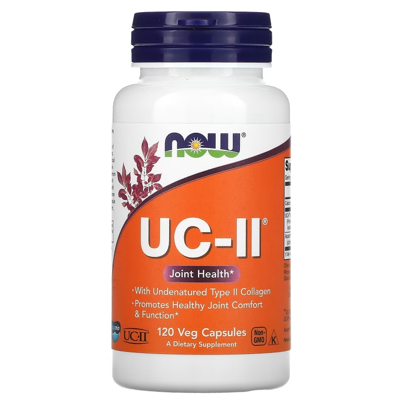 Now Foods UC-II Здоровье суставов неденатурированный тип коллагена II 120 вегетарианских капсул