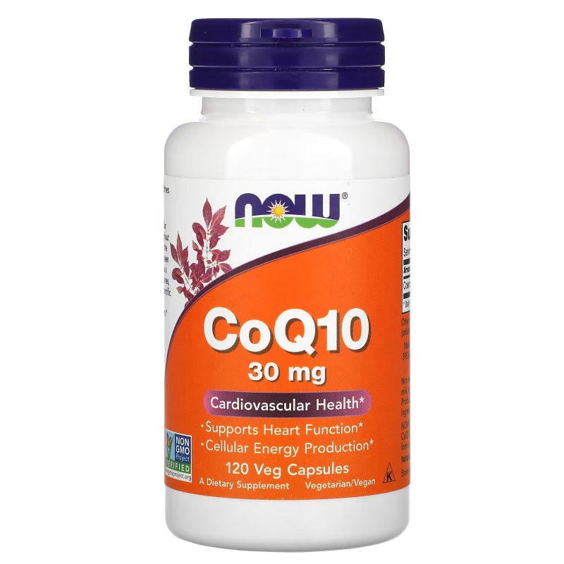 Now Foods, CoQ10, 30 мг, 120 вегетарианских капсул