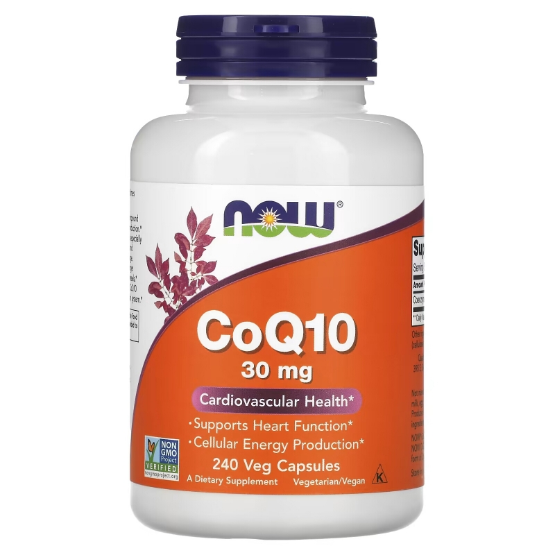 Now Foods, CoQ10, 30 мг, 240 растительных капсул