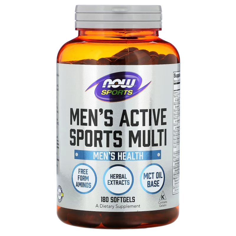 Now Foods Sports Men's Extreme Sports Multi (Мужские Экстремальные виды спорта мультивитамины) 180 мягких капсул