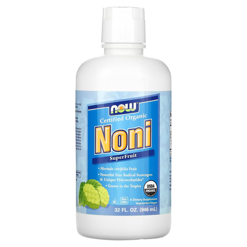 Now Foods Натуральный нони противоокислительный сок суперфрукта 32 жидких унции (946 мл)