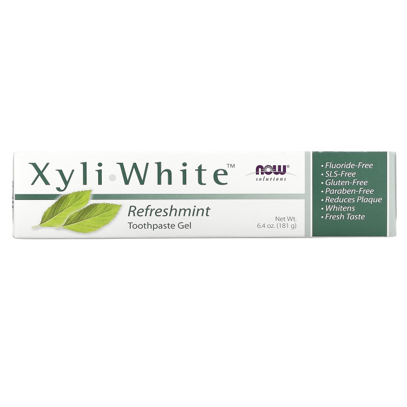 Now Foods Solution Гель-паста Xyli-White с ароматом свежей мяты 64 унции (181 г)