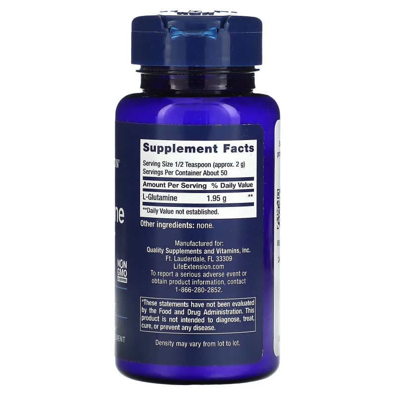 Life Extension, L-Glutamine Powder, 3.53 oz (100 g)