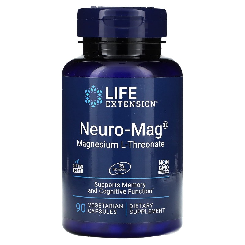 Life Extension Neuro-Mag магний L-треонат 90 вегетарианских капсул