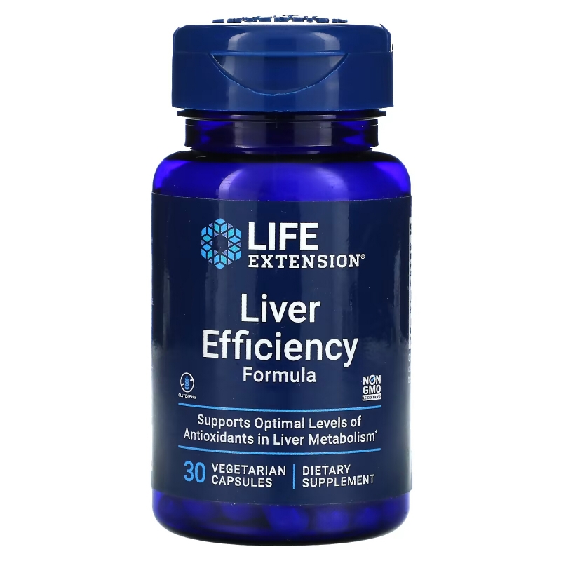 Life Extension Liver Efficiency Formula 30 растительных капсул