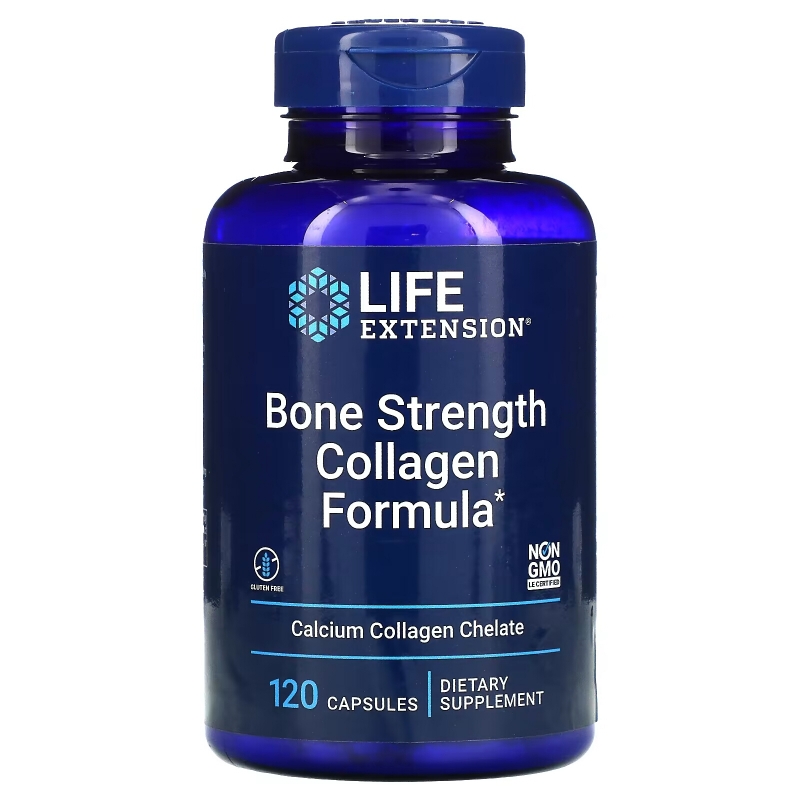 Life Extension Bone Strength Formula With KoAct состав для укрепления костей с комплексом KoAct 120 капсул