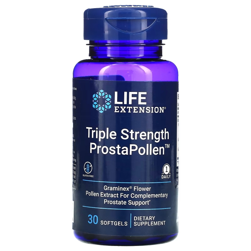 Life Extension, ProstaPollen, Triple Strength, 30 Softgels