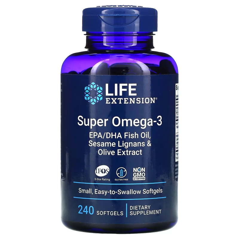 Life Extension, Omega Foundations, Super Omega-3, 240 Softgels