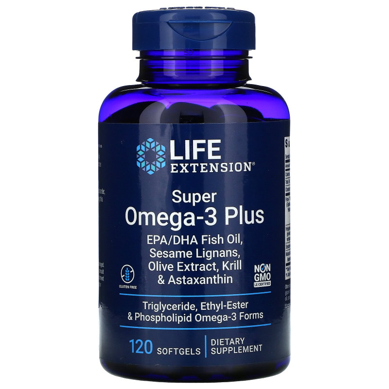 Life Extension, Omega Foundations, Super Omega-3 Plus, 120 Softgels