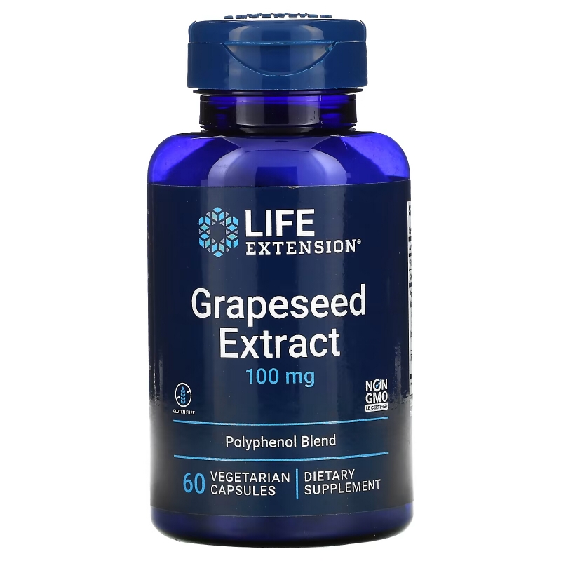 Life Extension, Grapeseed Extract, 100 mg, 60 Vegetarian Capsules
