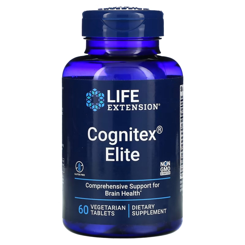 Life Extension, Cognitex Elite, 60 Vegetarian Tablets