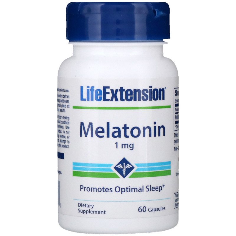 Life Extension Мелатонин 1 мг 60 капсул
