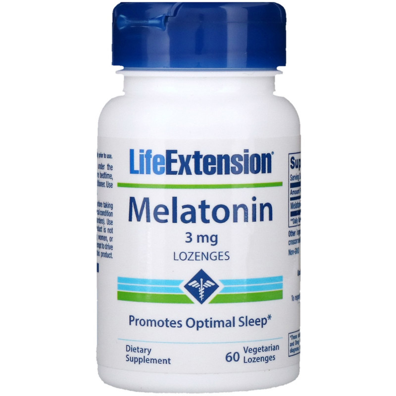 Life Extension Мелатонин 3 мг 60 пастилок