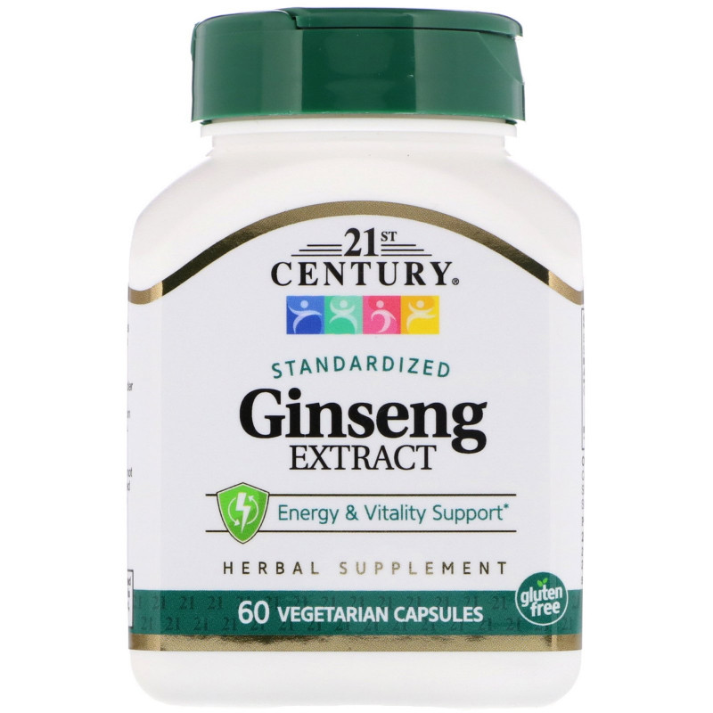 21st Century Health Care Ginseng Extract 60 Veggie Caps
