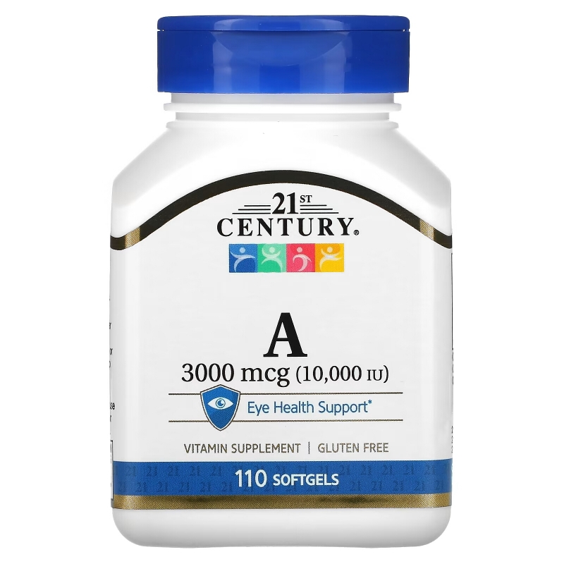 21st Century Health Care Витамин  A 10000 МЕ 110 гелевых капсул