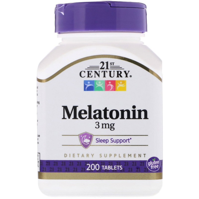 21st Century Health Care Мелатонин 3 мг 200 таблеток