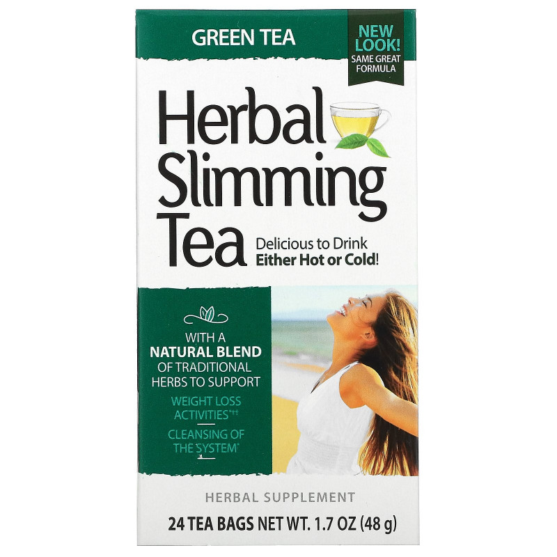 21st Century Health Care Травяной чай для похудания зеленый чай 24 пакетика 1.6 унций (45 г)