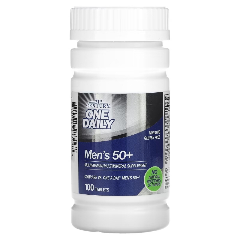 21st Century Health Care One Daily для мужчин старше 50 мультивитамины и мультиминералы 100 таблеток
