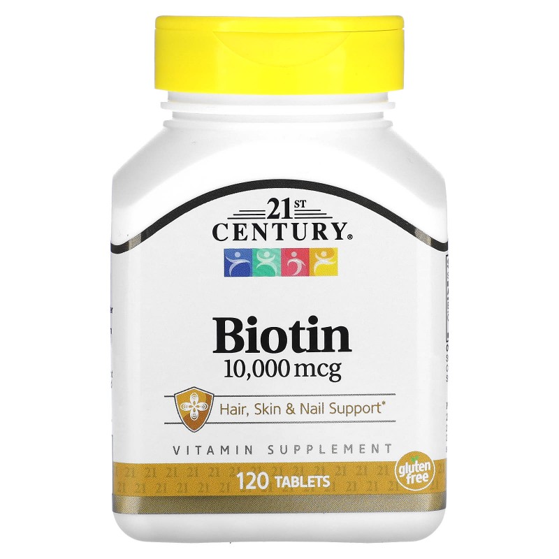 21st Century Health Care Biotin 10000 mcg 120 Tablets