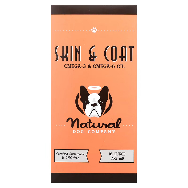 Natural Dog Company, Skin & Coat, Omega-3 & Omega-6 Oil, 16 oz (473 ml)