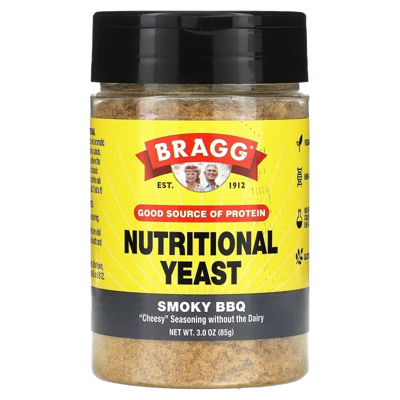 Bragg, Nutritional Yeast, Smoky BBQ, 3 oz (85 g)