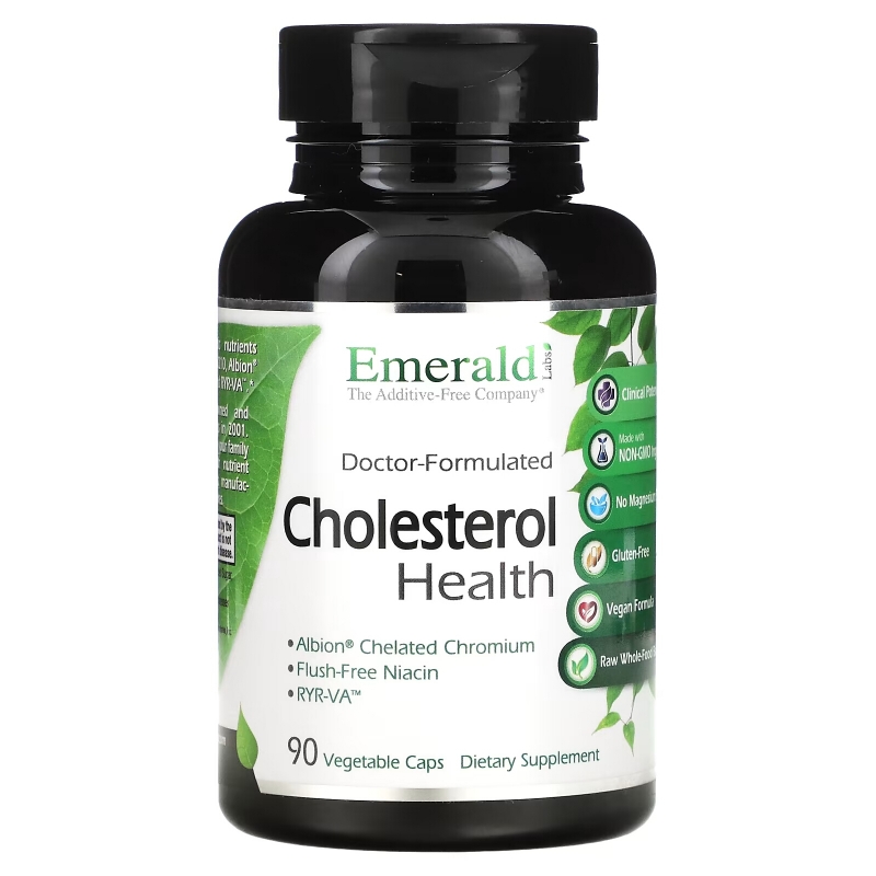 Emerald Laboratories, Cholesterol Health, 90 Veggie Caps