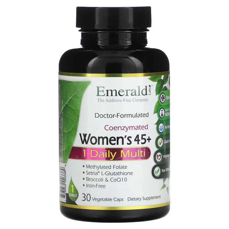 Emerald Laboratories, CoEnzymated Women's 45+, Multi Vit-A-Min, 30 Veggie Caps
