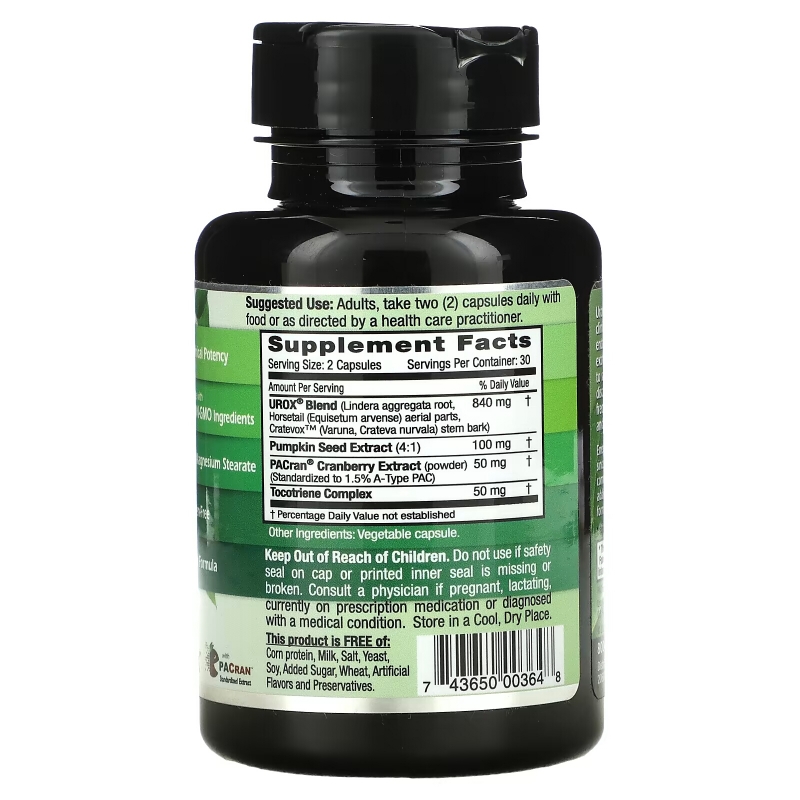 Emerald Laboratories, Здоровье мочевого пузыря для мужчин и женщин со смесью Urox, 60 растительных капсул
