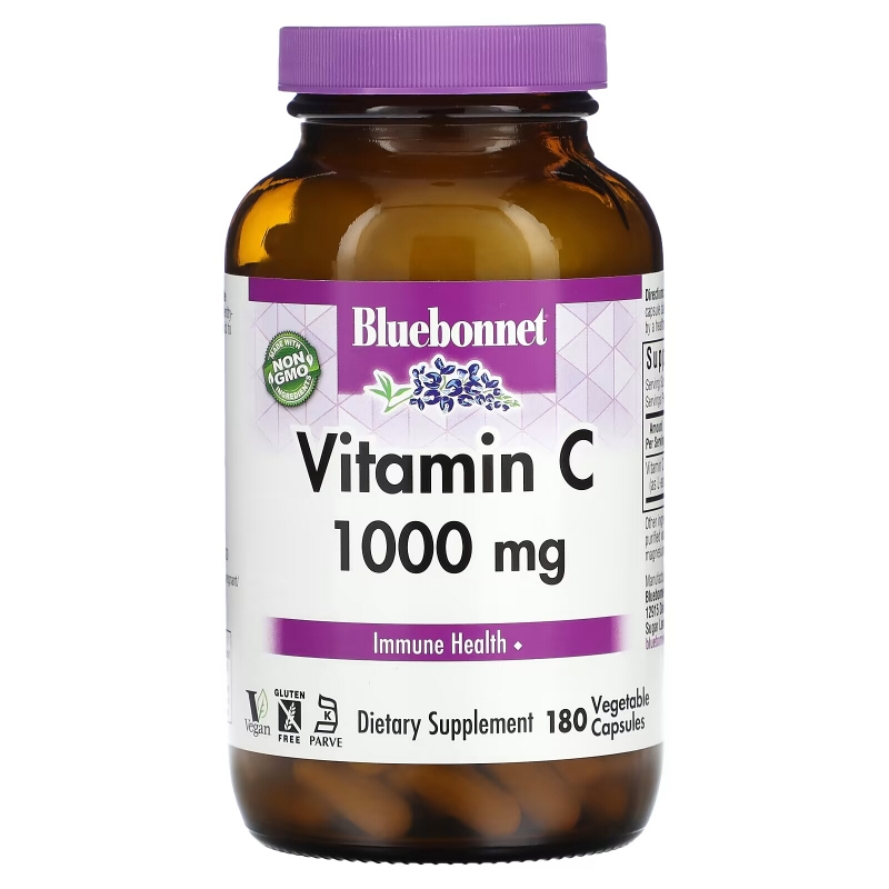 Bluebonnet Nutrition Витамин C 1000 мг 180 растительных капсул