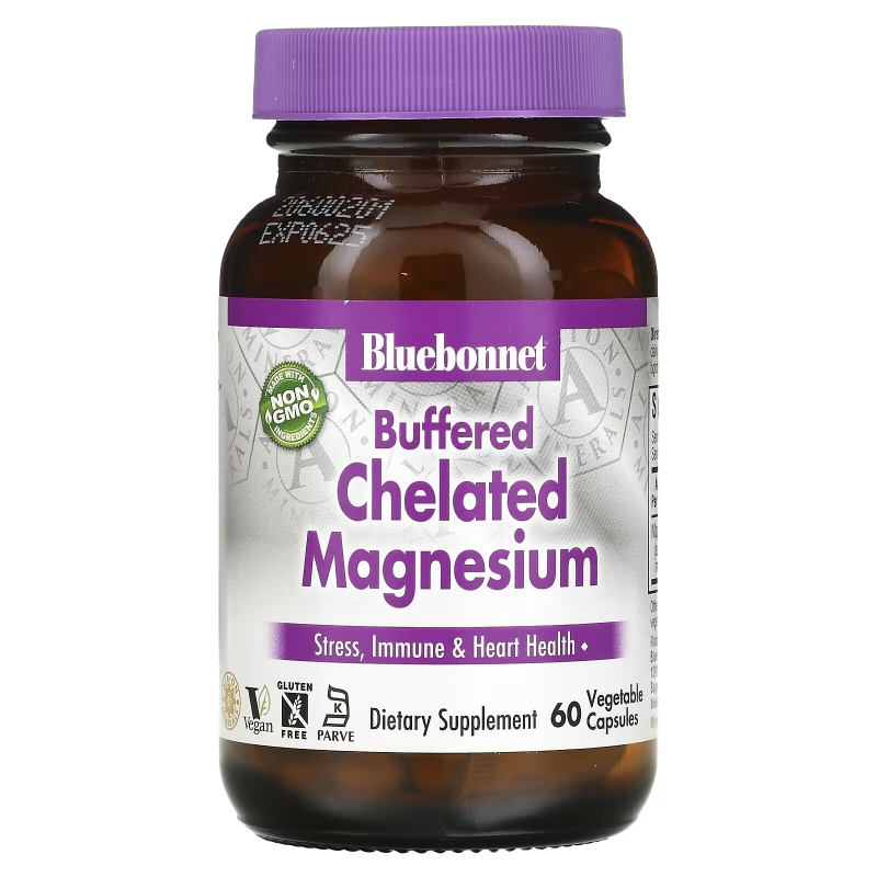Bluebonnet Nutrition Хелатный магний 60 растительных капсул