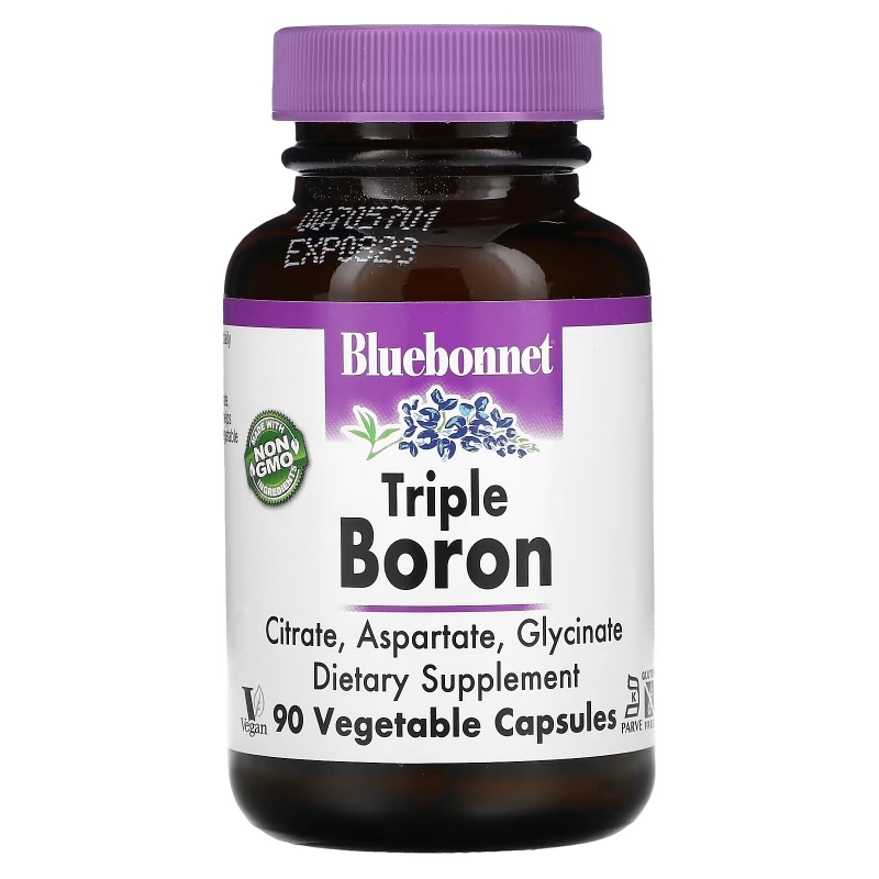 Bluebonnet Nutrition Chelated Boron 3 mg 90 Vcaps