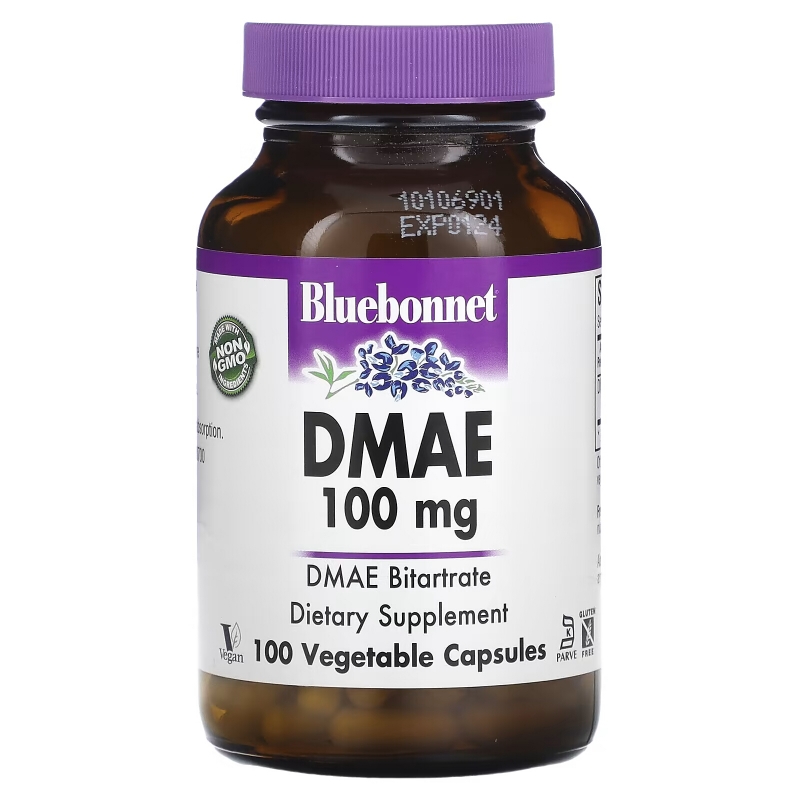 Bluebonnet Nutrition ДМАЕ (диметиламиноэтанол) 100 овощных капсул