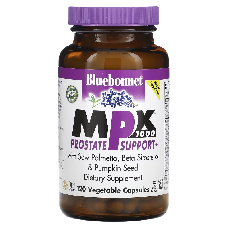 Bluebonnet Nutrition MPX 1000 Формула для здоровья простаты 120 растительных капсул