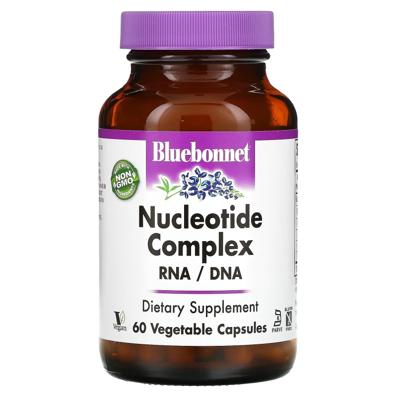 Bluebonnet Nutrition Комплекс нуклеотидов РНК/ДНК 60 капсул на растительной основе