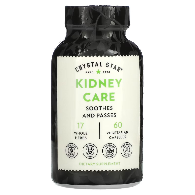 Crystal Star, Kidney Care, 60 Vegetarian Capsules